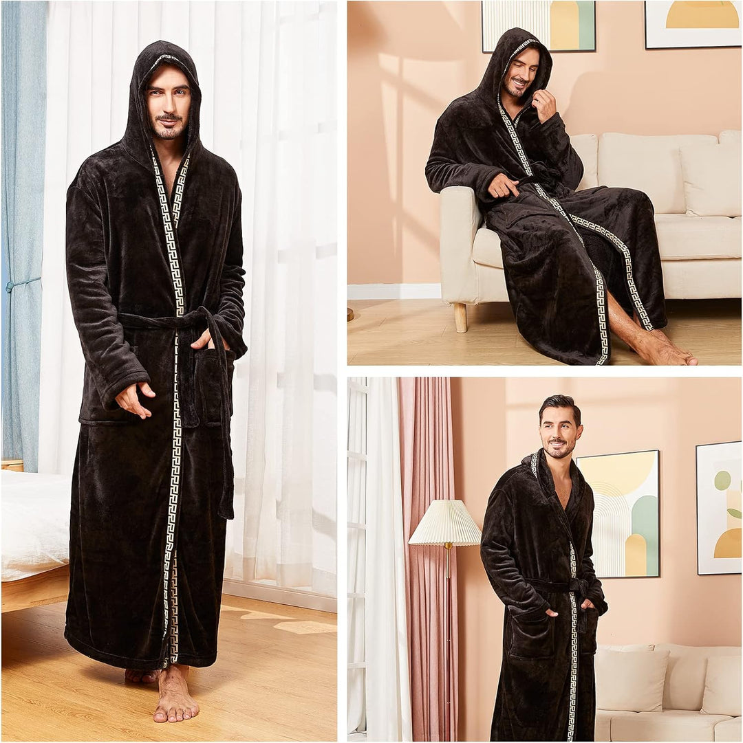 Men's Lightweight Fleece Summer Bathrobe – James