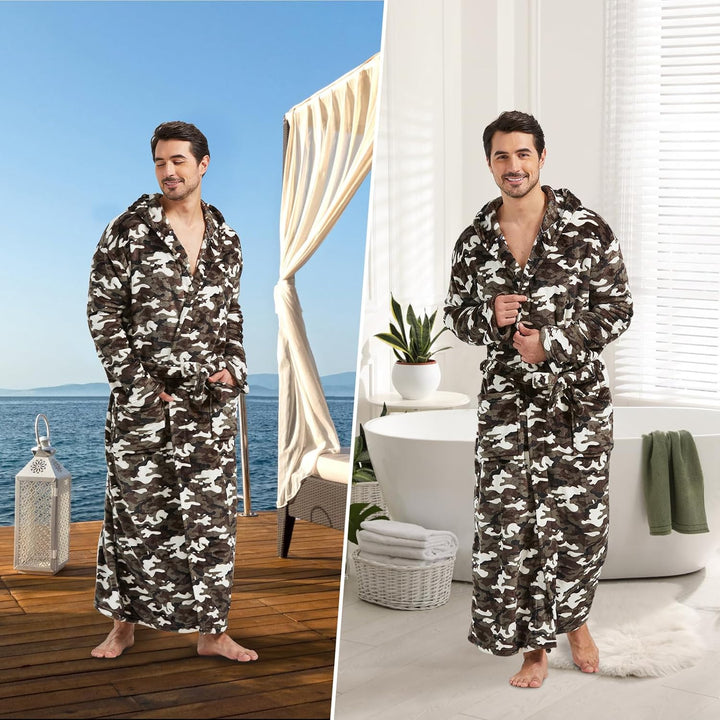 Men's Lightweight Fleece Summer Bathrobe – James