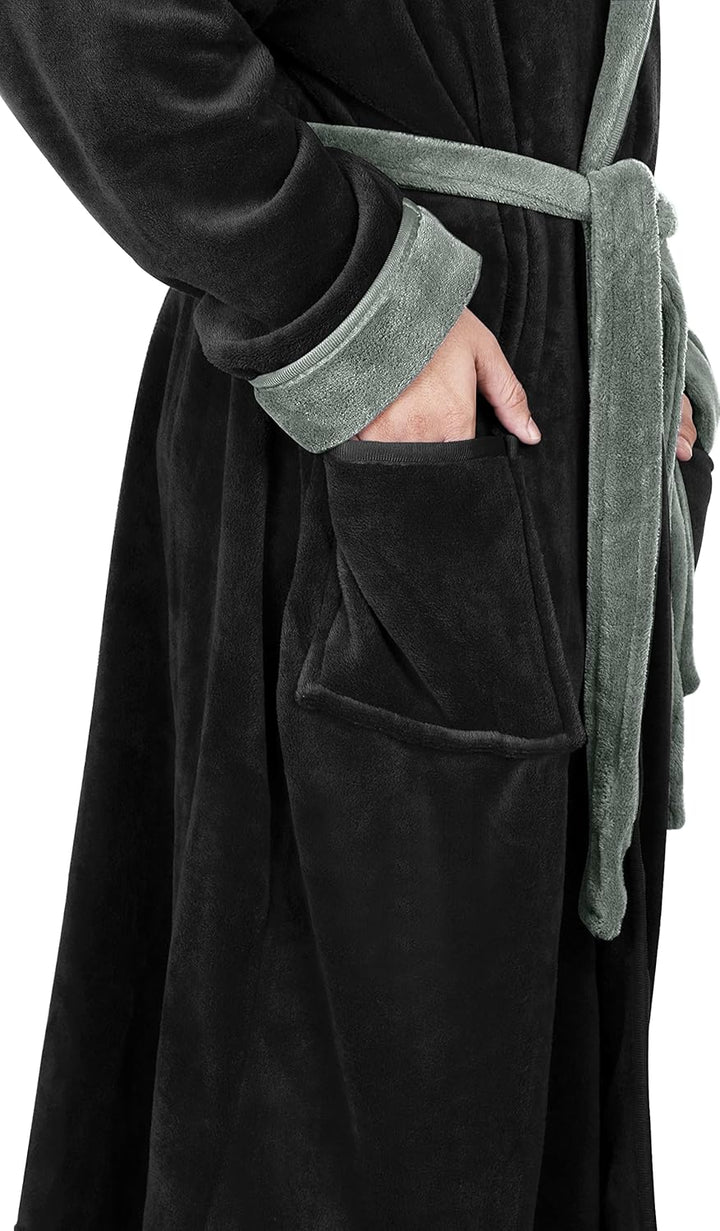 Men's Lightweight Fleece Summer Bathrobe – Harry