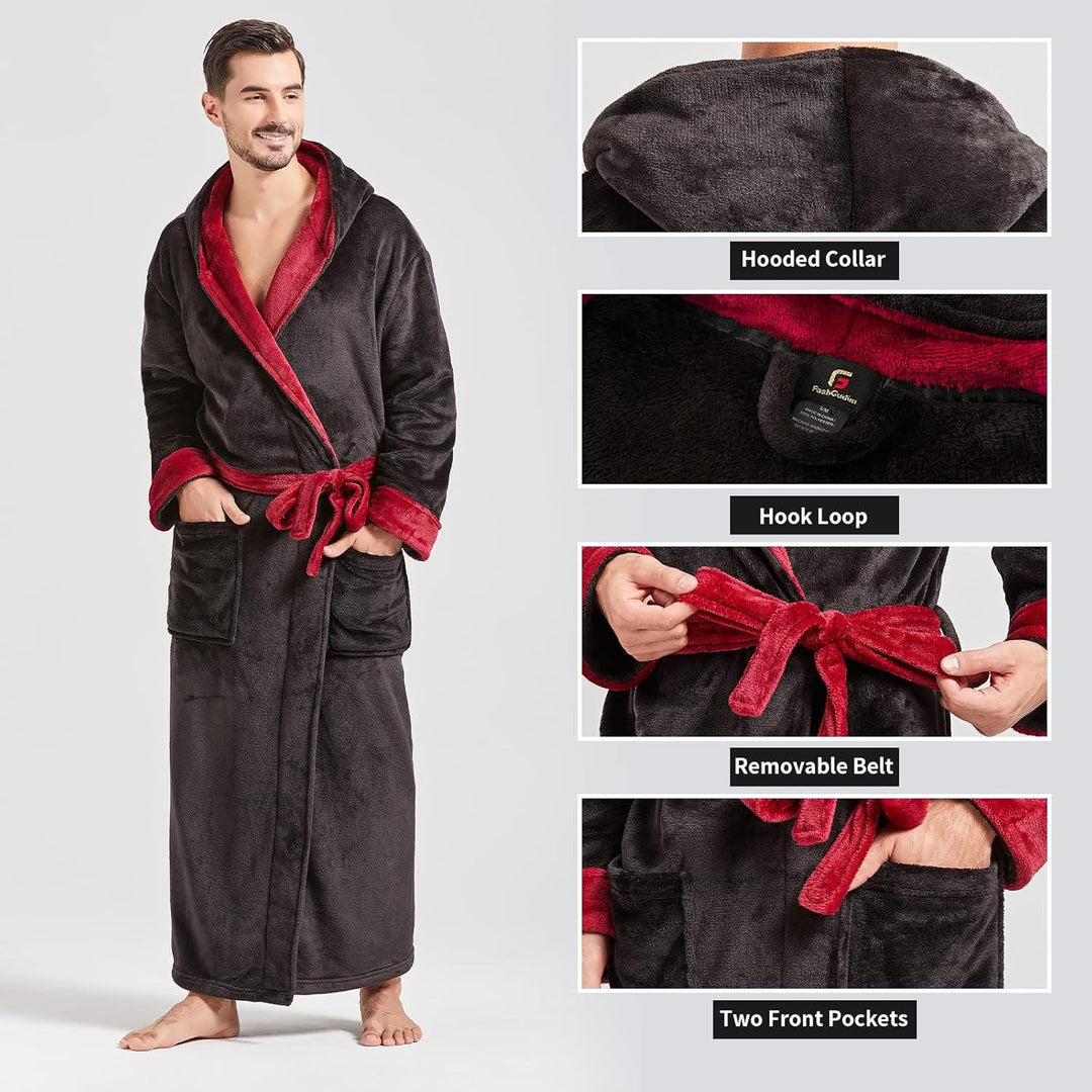 Men's Lightweight Fleece Summer Bathrobe – James