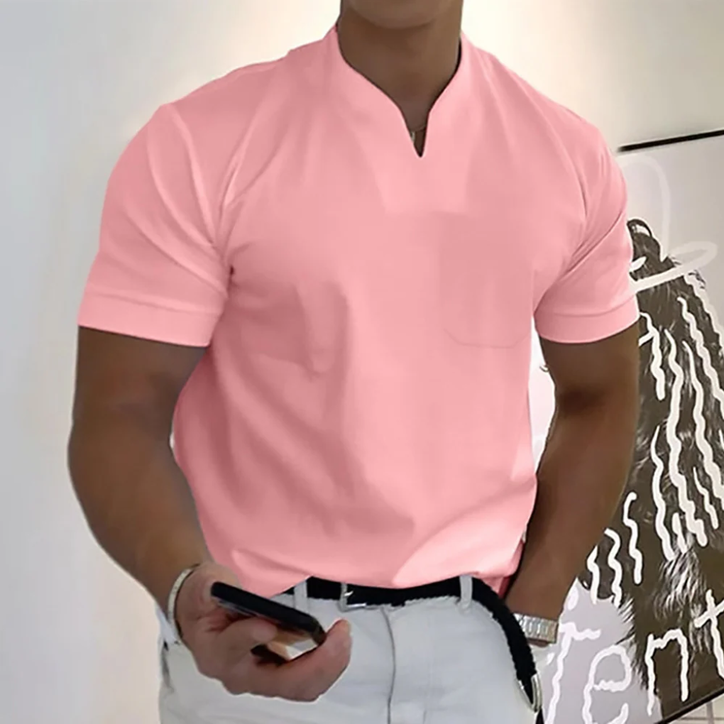 Men's Plus Size Fitness Short Sleeve Sports Shirt