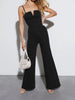 Women’s Denim Jumpsuit with Flared Legs