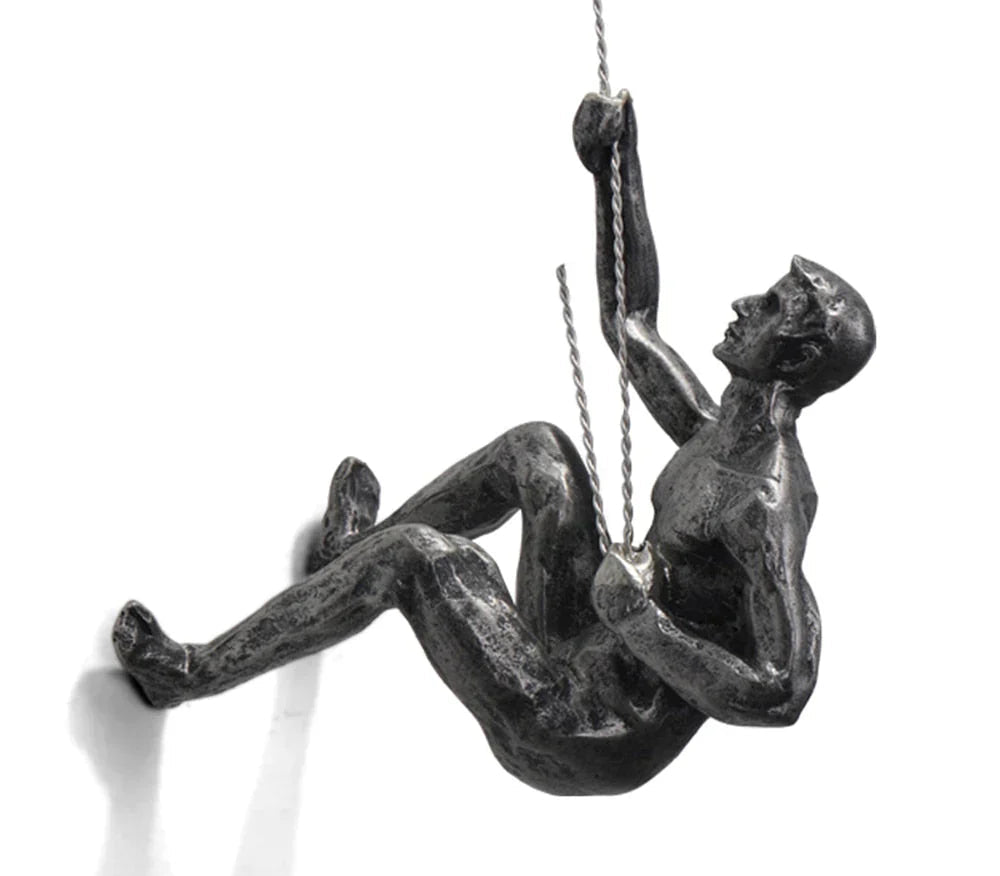 Mountain Climber Wall Sculpture – PeakFigures