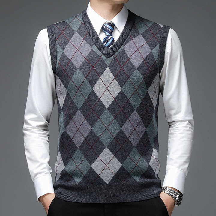 Sleeveless V-Neck Sweater