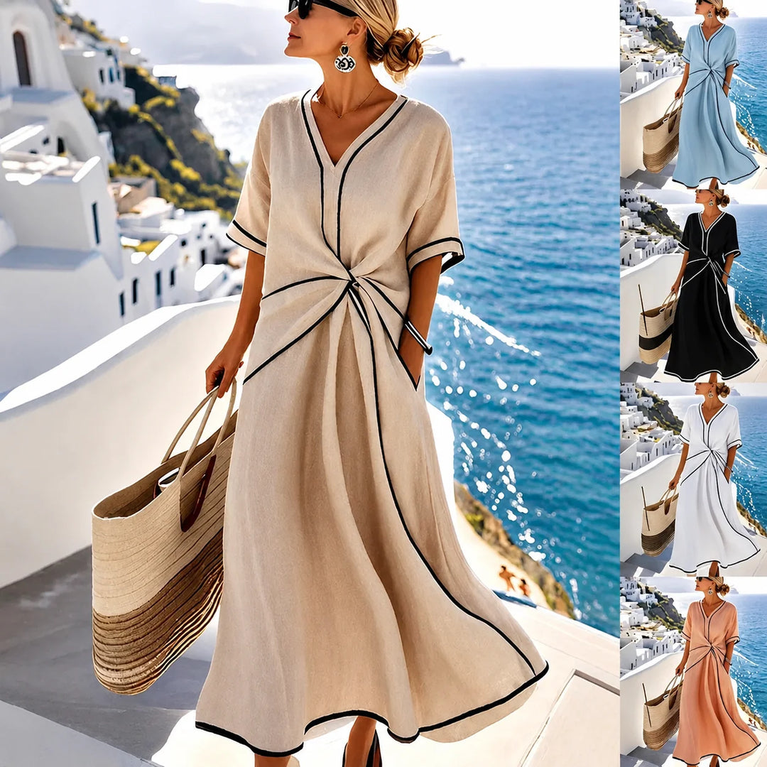 Women's V-Neck Maxi Dress