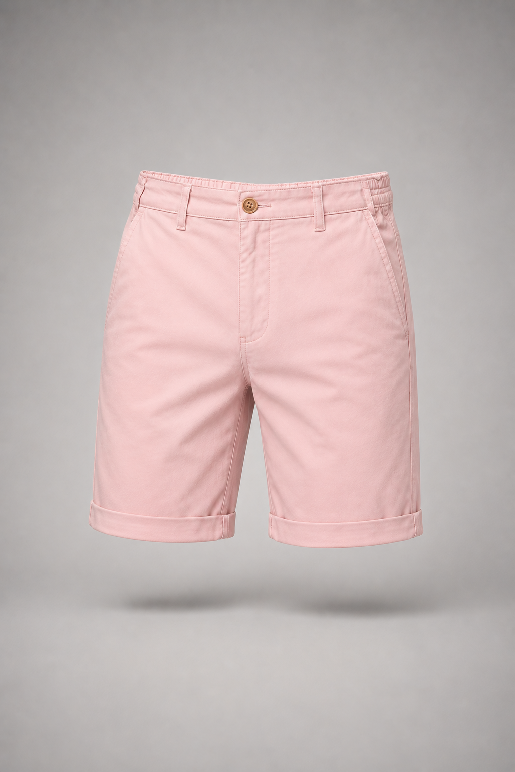 Men's Tailored Summer Shorts – Lightweight Polyester Twill, Relaxed Fit