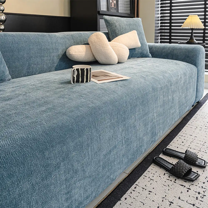 Herringbone Full‑Coverage Sofa Protection Magic Couch Cover
