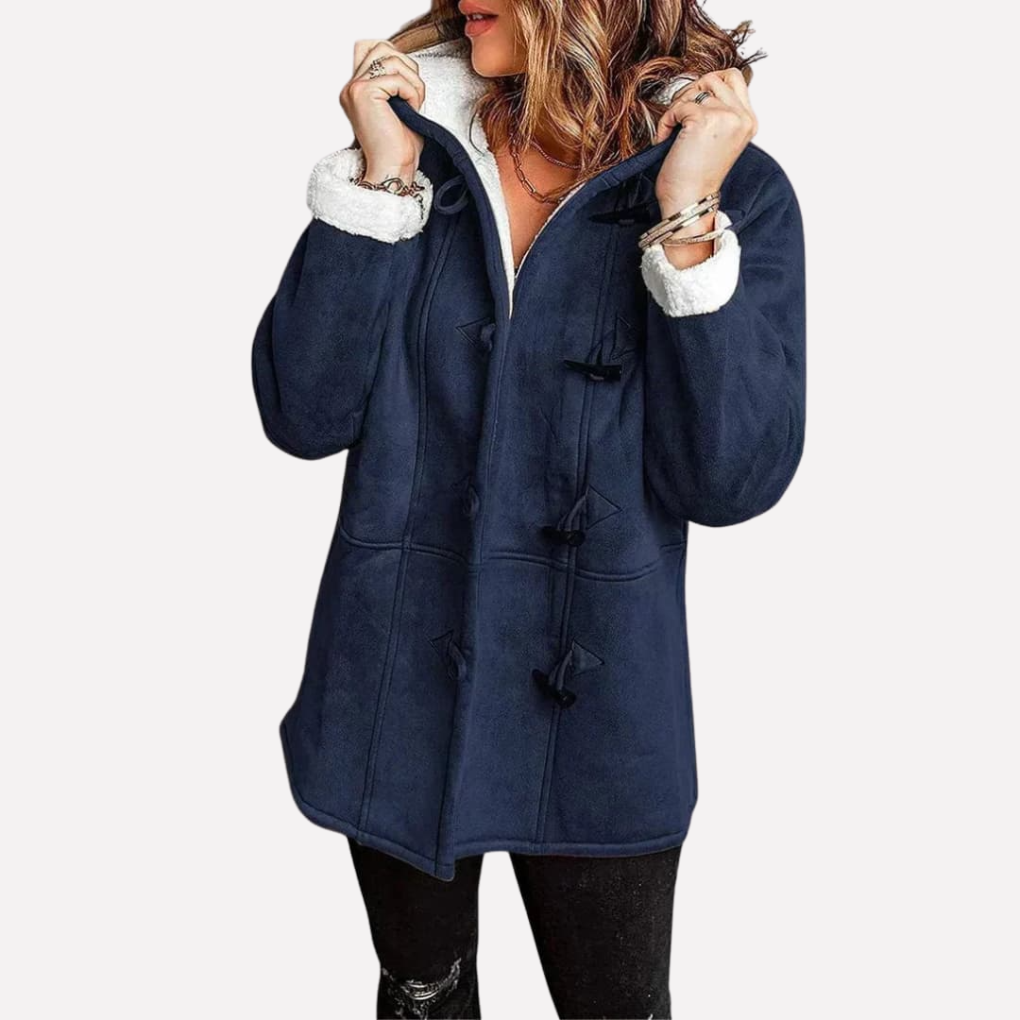 Women’s Jacket with Hood and Toggle Closure