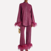 Women’s Two-Piece Set with Fur Design