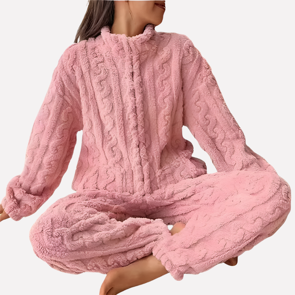 Women’s Cozy Fleece Pajama Set