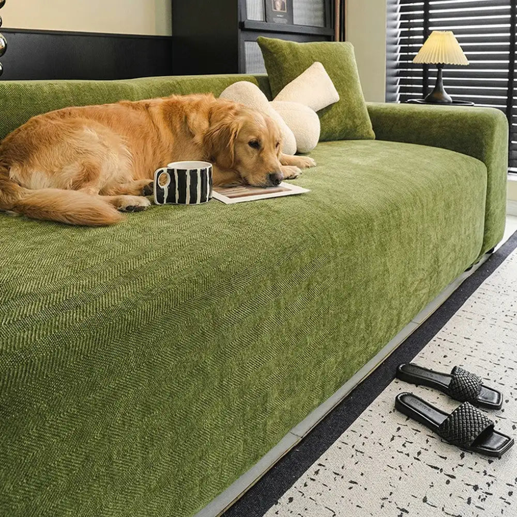 Herringbone Full‑Coverage Sofa Protection Magic Couch Cover