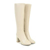 Women's Heeled Knee-High Boots with Zipper Elegant Design Meets Everyday Comfort