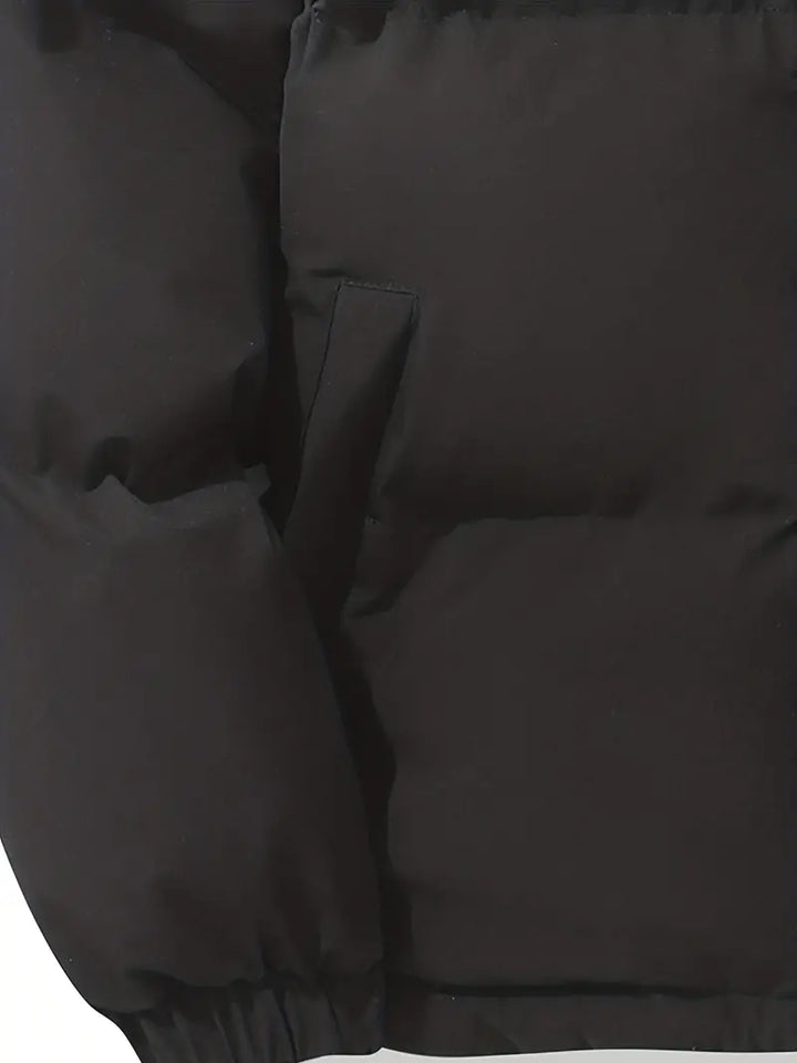 Women’s padded winter jacket with high collar and full zip