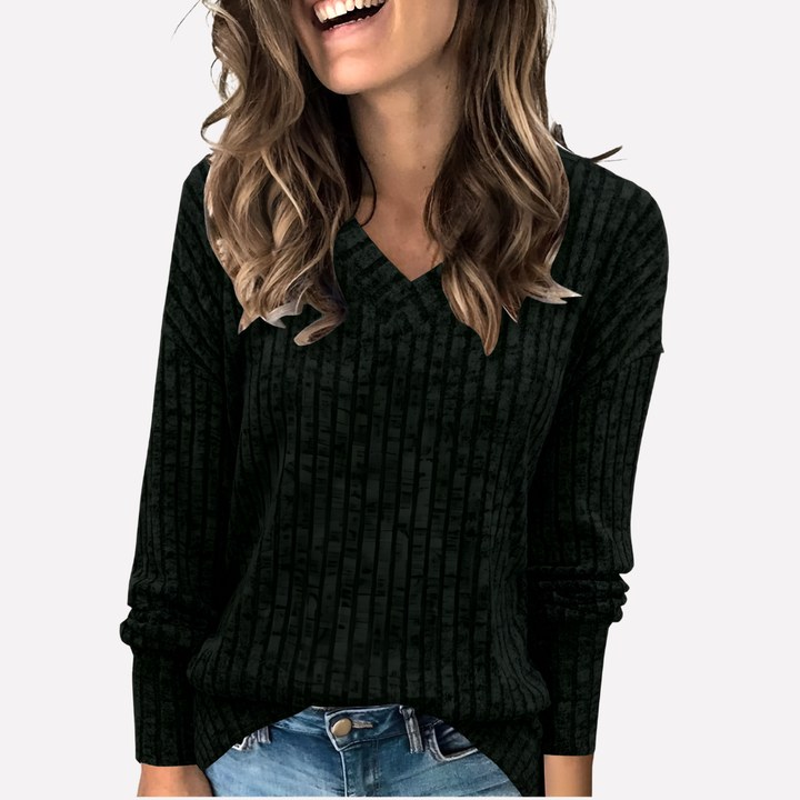 Women’s V-Neck Long Sleeve Top