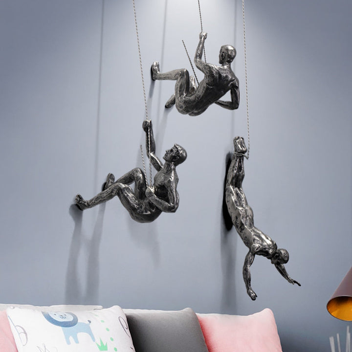 Mountain Climber Wall Sculpture – PeakFigures
