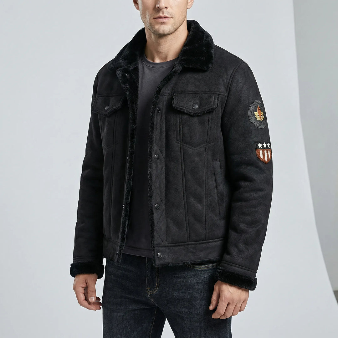 Men's Classic-Style Biker Jacket - Mio