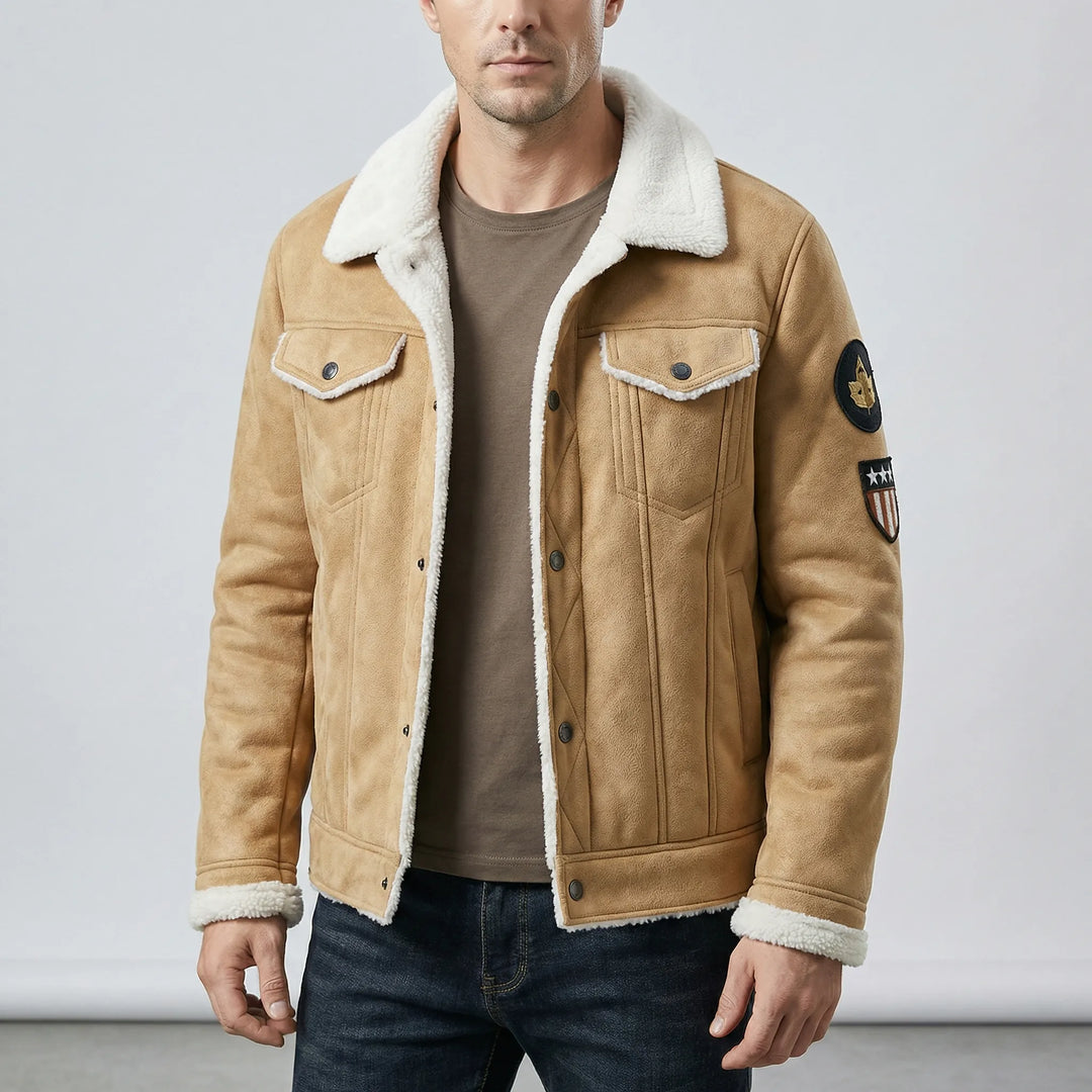 Men's Classic-Style Biker Jacket - Mio