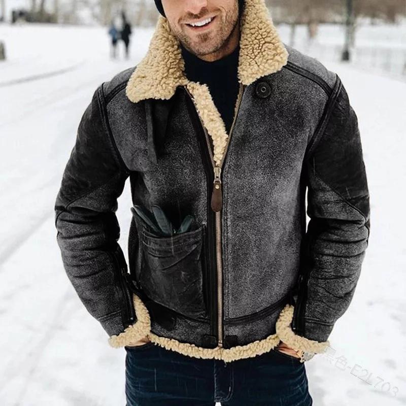 Men's Shearling-Style Jacket - Thies