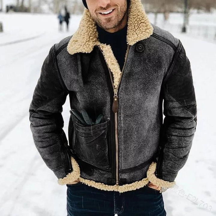 Men's Shearling-Style Jacket - Thies