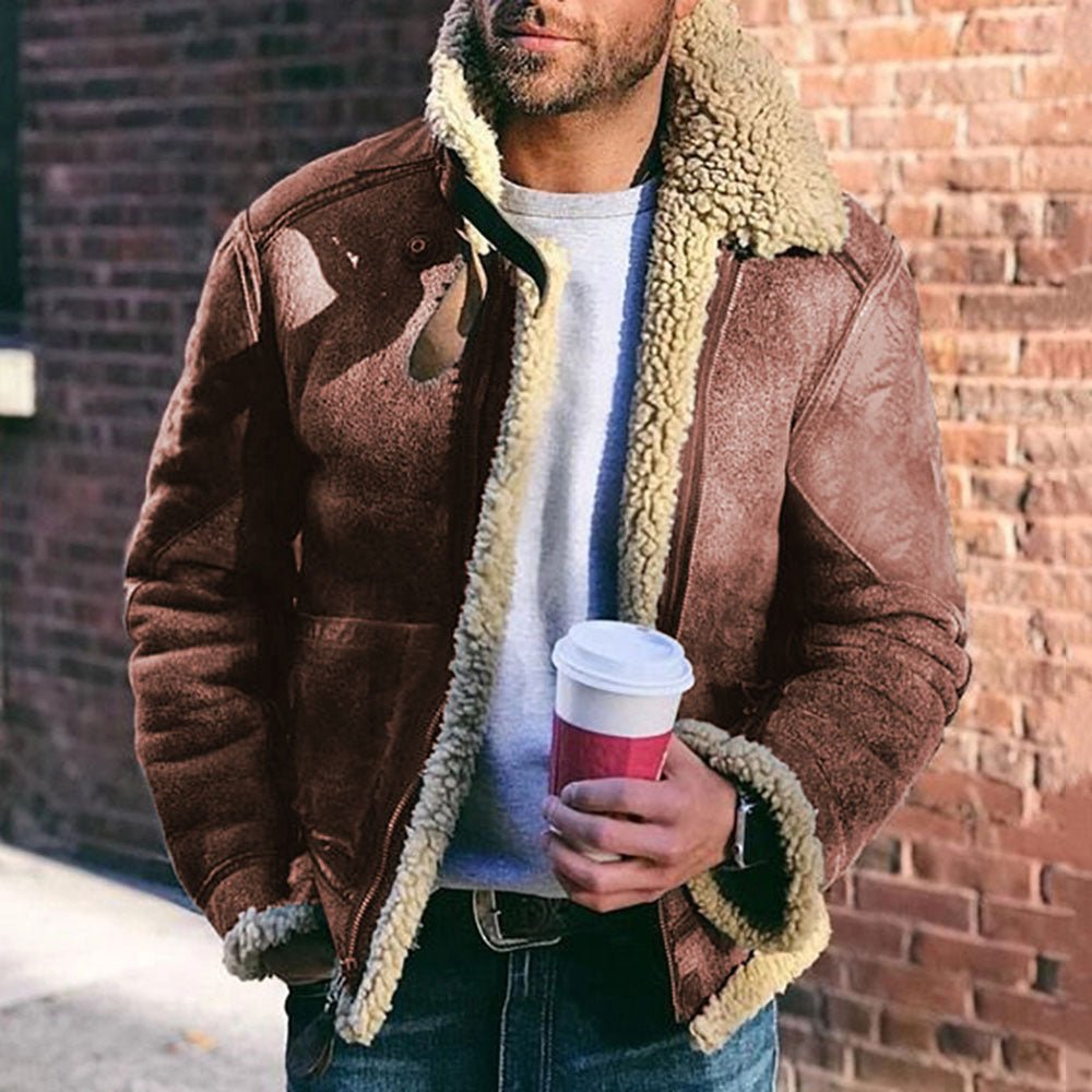 Men's Shearling-Style Jacket - Thies