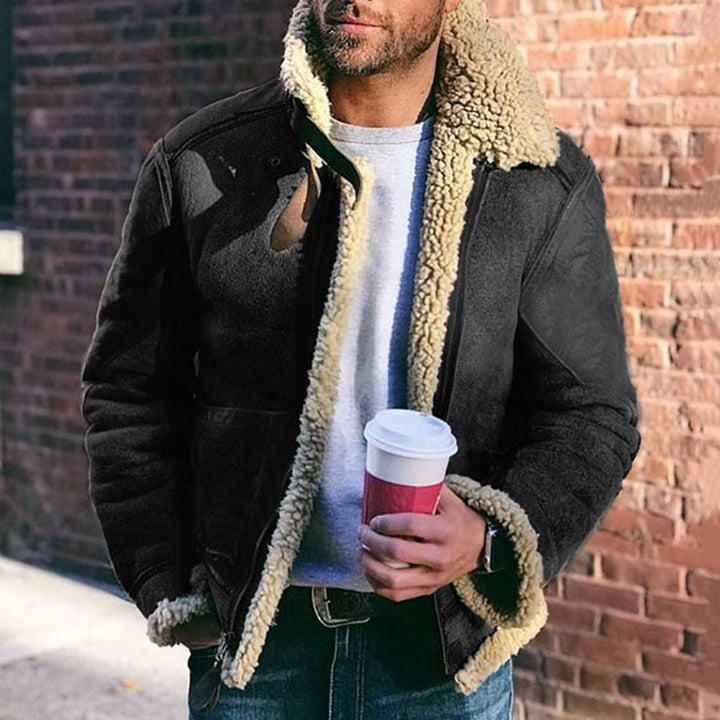 Men's Shearling-Style Jacket - Thies