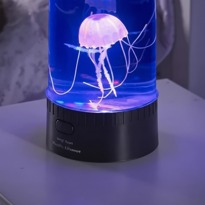 Cylindrical LED Jellyfish Lamp - Jellyglow