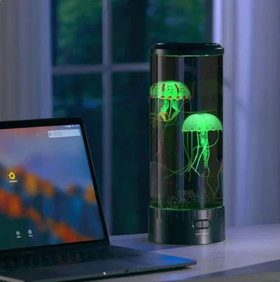 Cylindrical LED Jellyfish Lamp - Jellyglow