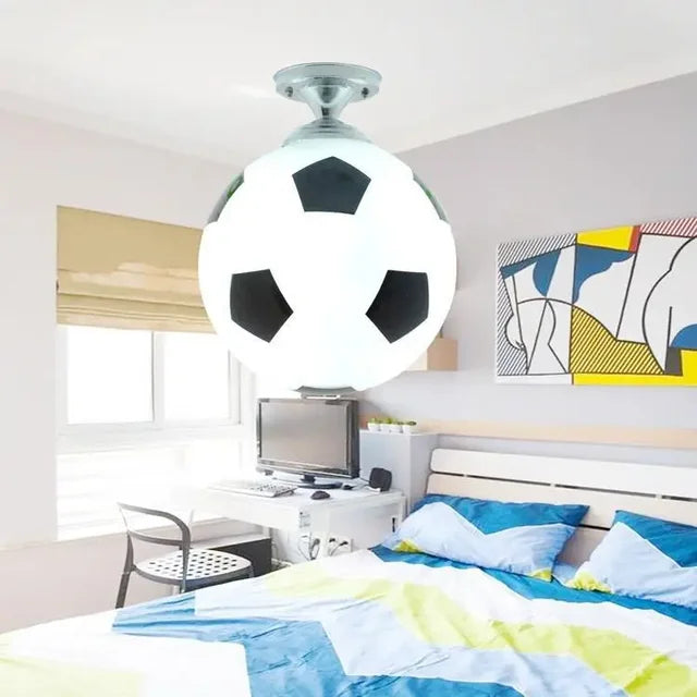 Playful Soccer Ball Ceiling Light – GoalBright