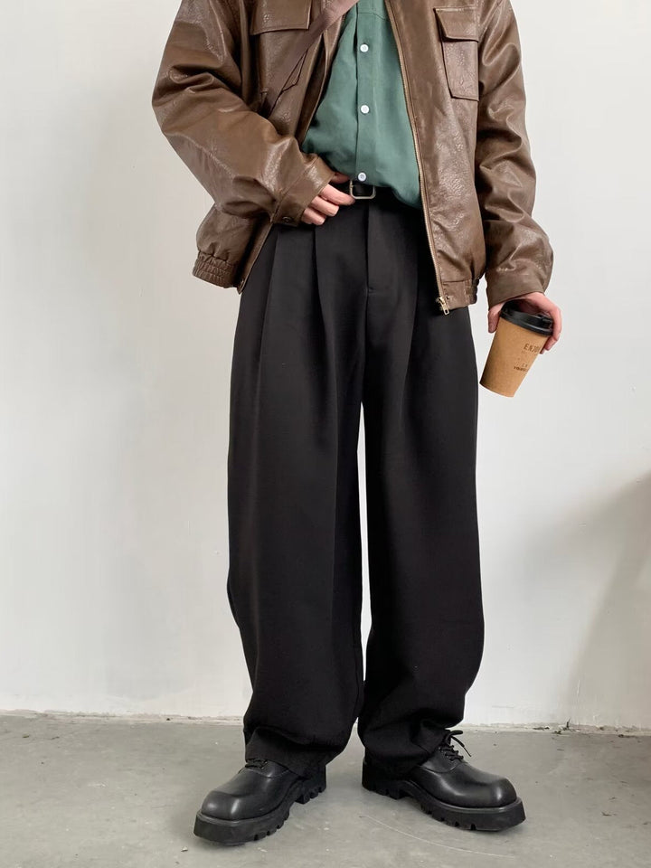 Men’s Plain Wide Cut Trousers