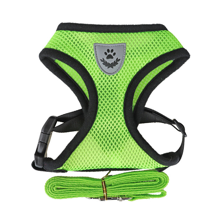 Breathable Mesh Puppy Harness Set