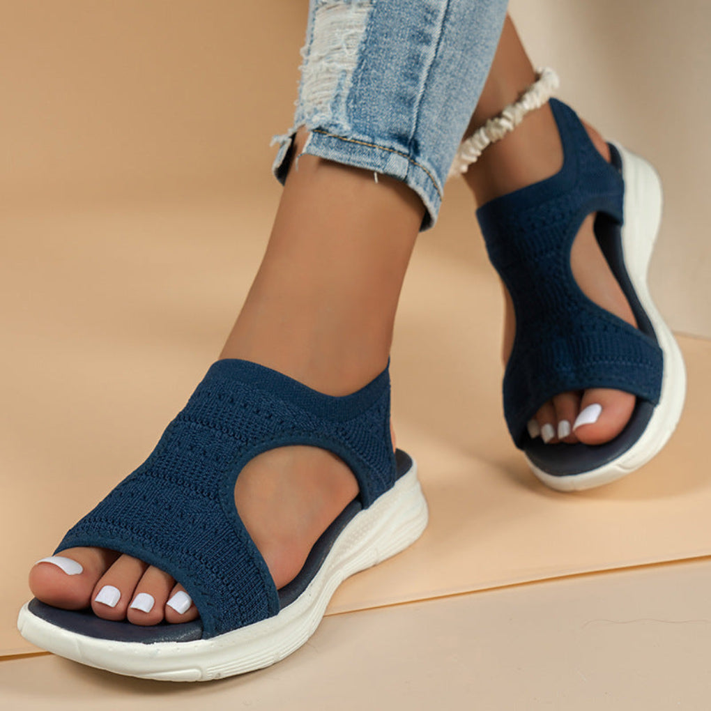 Ergo Cushioned Knit Upper Sport Sandals