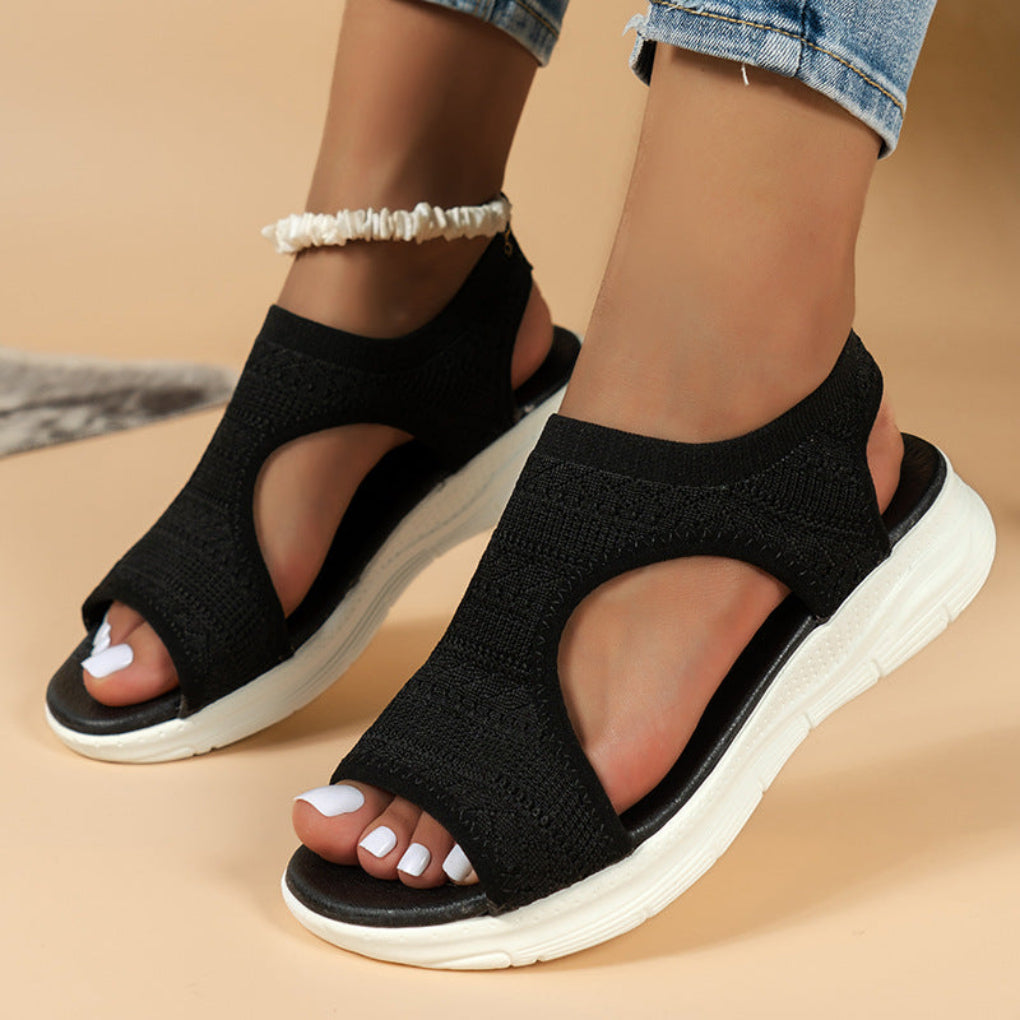 Ergo Cushioned Knit Upper Sport Sandals