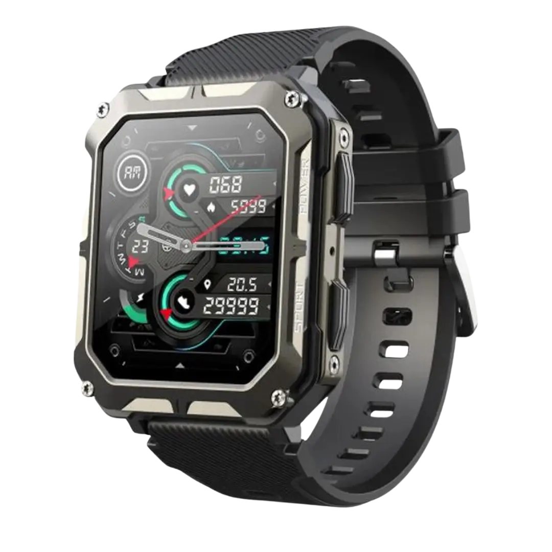 Rugged Smartwatch with Heart Rate Monitor & Step Counter - EnduranceX