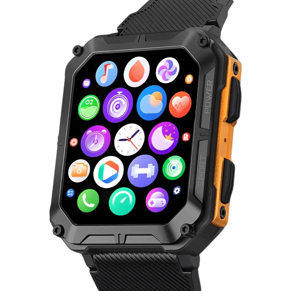 Rugged Smartwatch with Heart Rate Monitor & Step Counter - EnduranceX