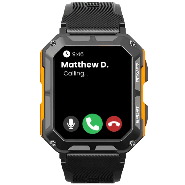 Rugged Smartwatch with Heart Rate Monitor & Step Counter - EnduranceX