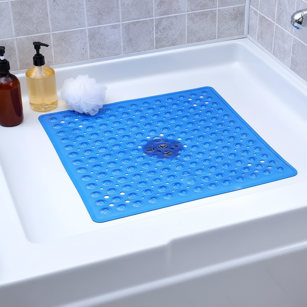 Square PVC Shower Mat - GripSquare