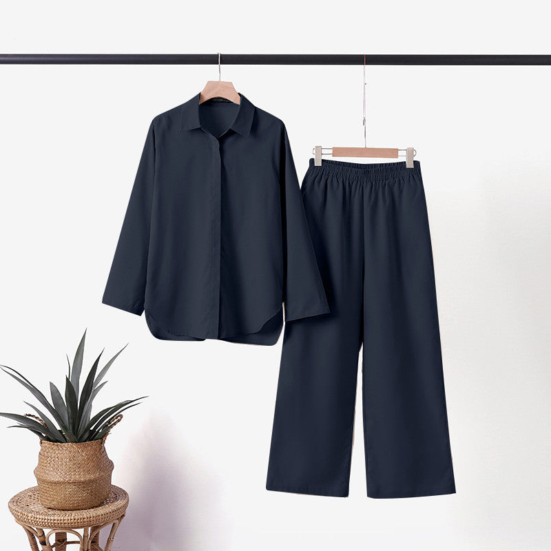 Women’s Set with Buttoned Shirt