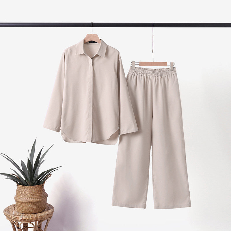 Women’s Set with Buttoned Shirt