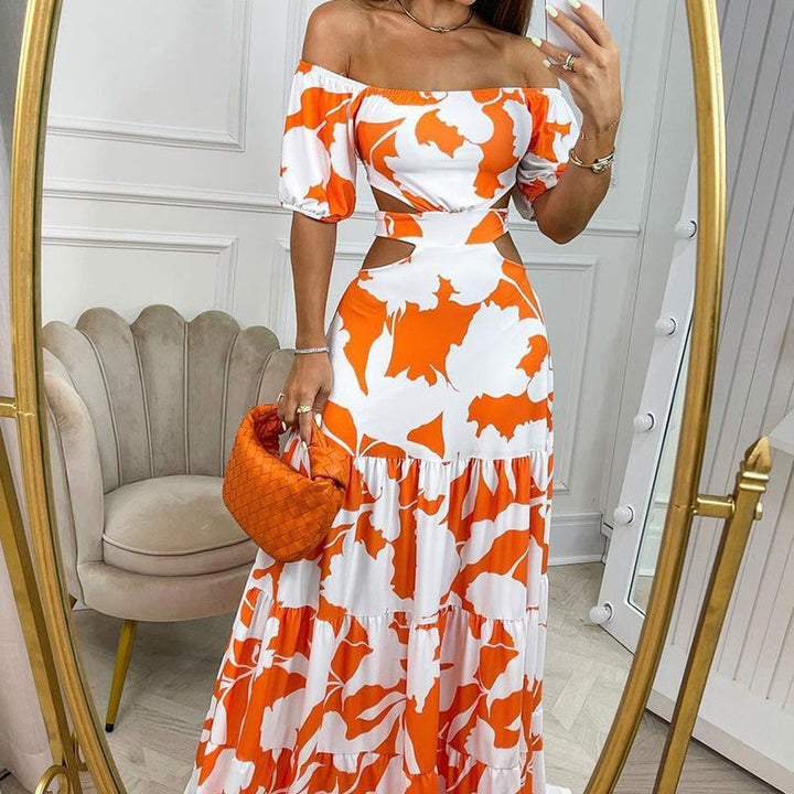 Women’s Midi-Length Off-Shoulder Dress