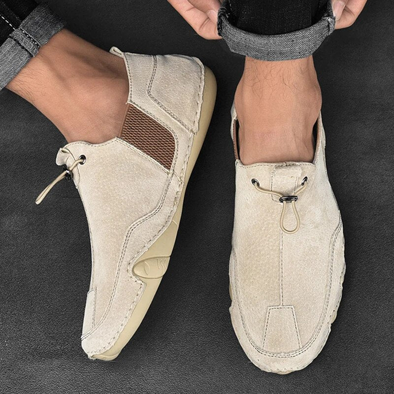Men’s Slip-On Shoes with Adjustable Lock Closure