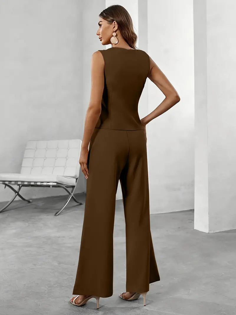 Women’s Set with Sleeveless Top and Pants