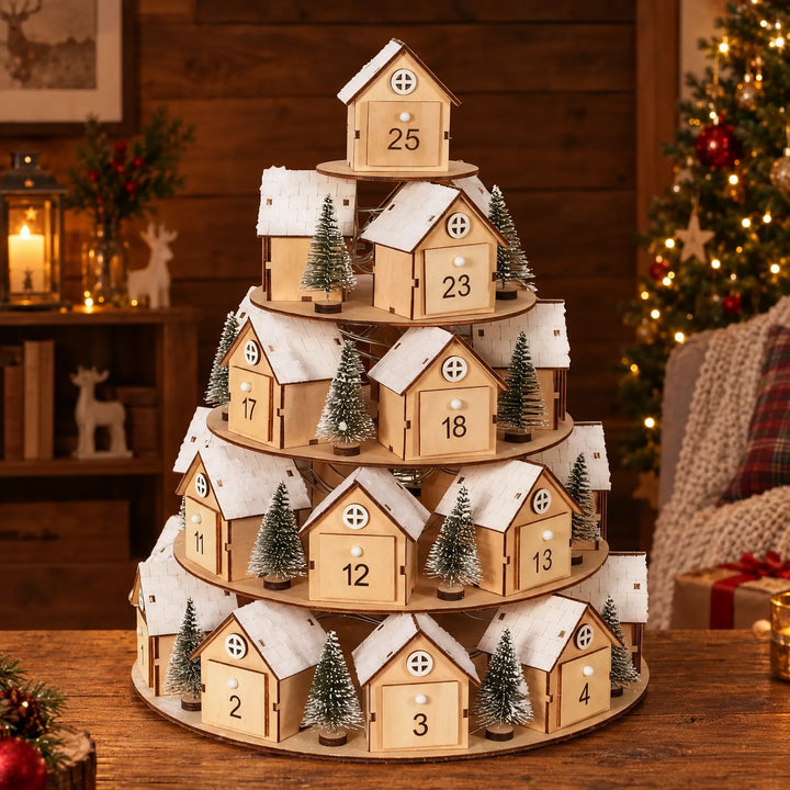 Tiered Village Advent Calendar - Nivosa