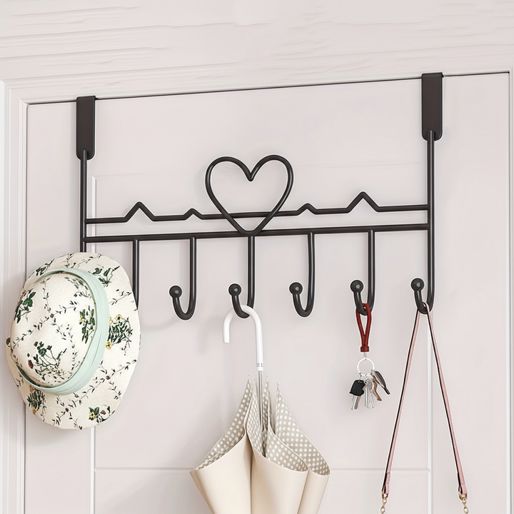 Over-the-Door Metal Coat Hook Rack – OverMount