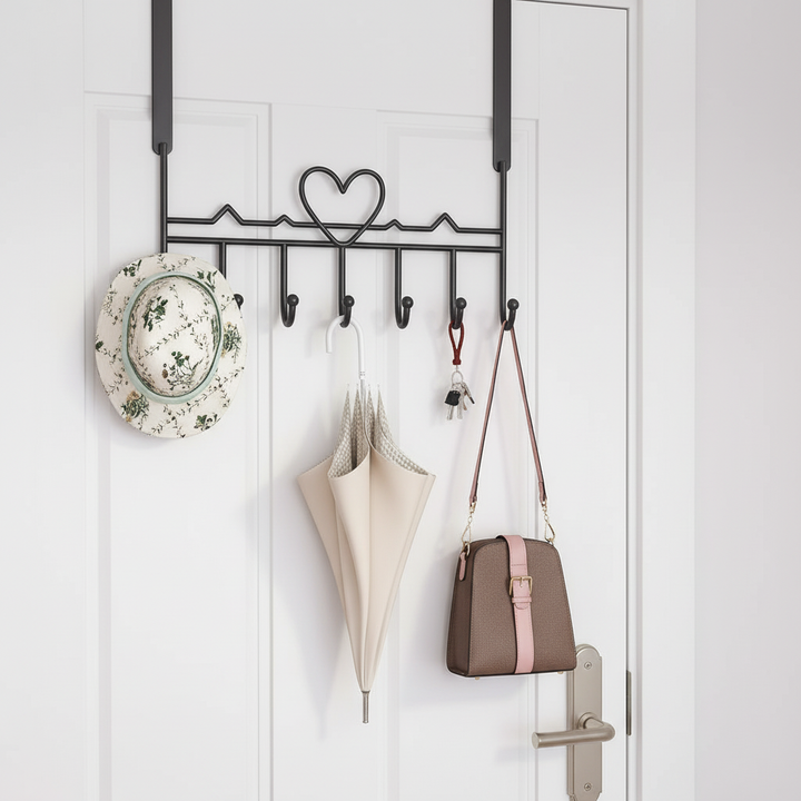 Over-the-Door Metal Coat Hook Rack – OverMount