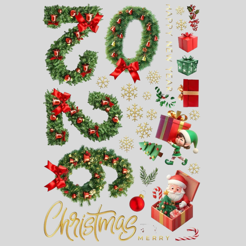 Christmas Edition Window Stickers