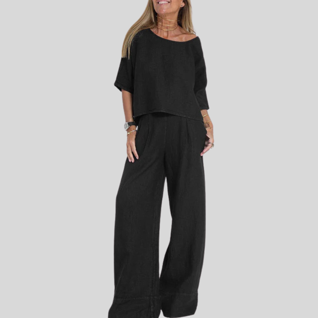 Two-Piece Cotton-Linen Set