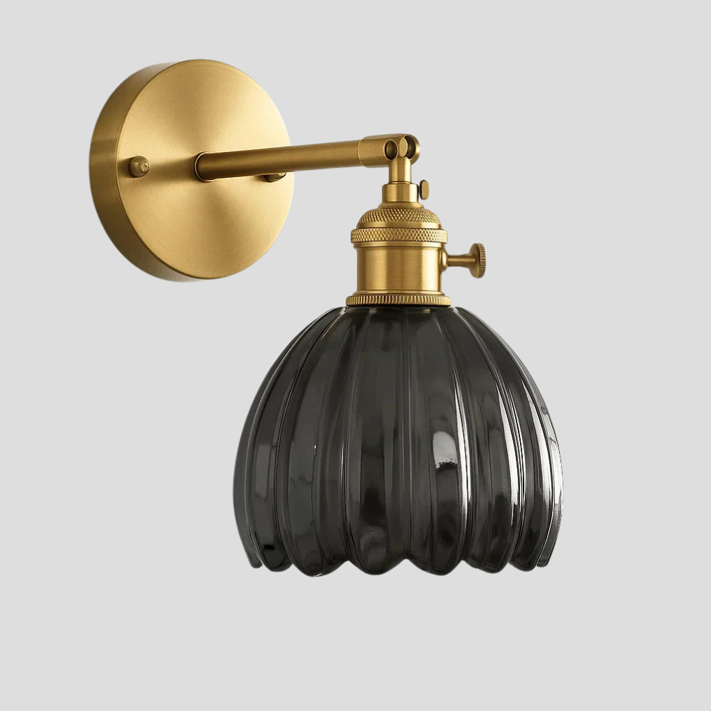Retro Wall Lamp – Glass Tulip Design for Elegant Illumination