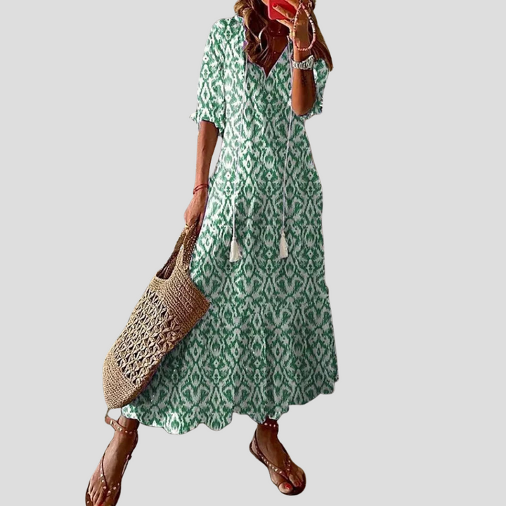 Women’s Floral Bohemian Maxi Dress