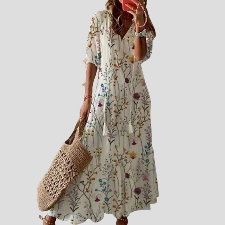 Women’s Floral Bohemian Maxi Dress