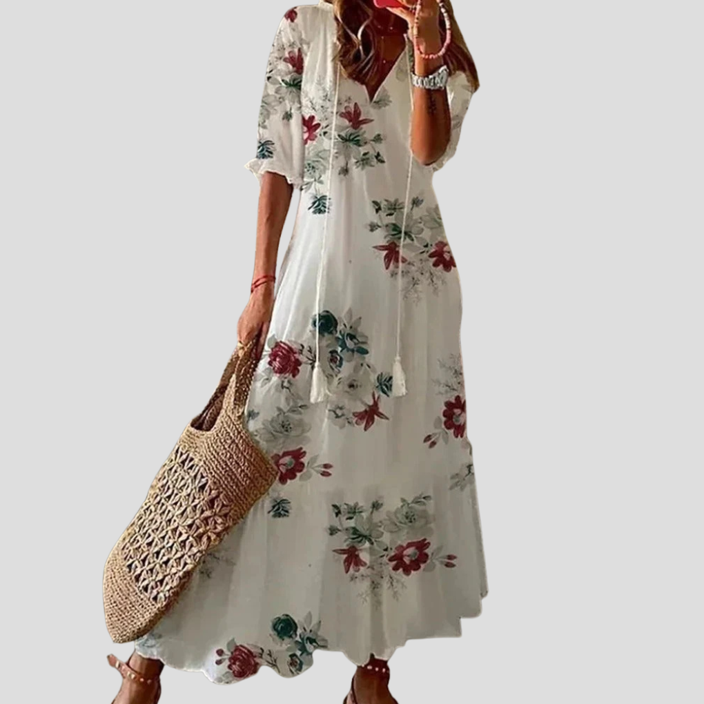 Women’s Floral Bohemian Maxi Dress